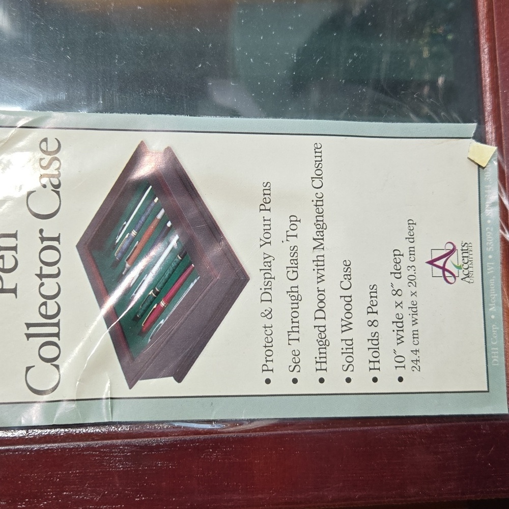 Pen Collection Wood Display Case - Picture 2 of 3